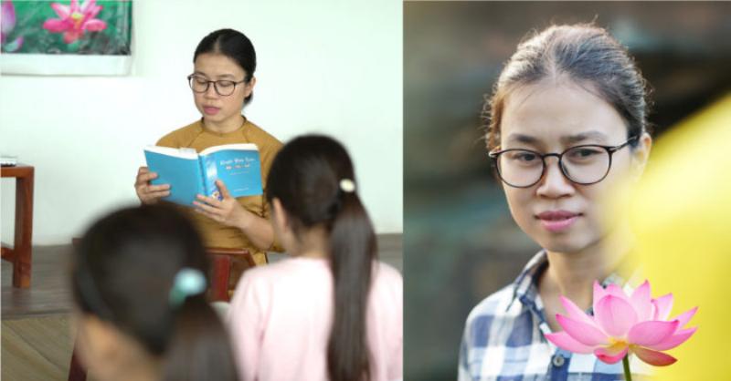 Hình ảnh minh họa một chuyên gia ngôn ngữ (Cô Mai Anh giả định) đang mỉm cười thân thiện, có thể đang giảng bài cho trẻ em hoặc phụ huynh trong bối cảnh lớp học hoặc gia đình, với bảng hoặc sách vở liên quan đến tiếng Anh và cấu trúc would rather ving hay to v